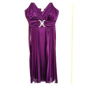 Royal Purple Silk Dress